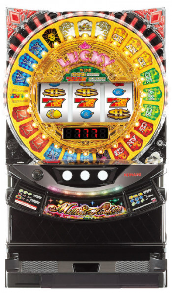 コナミアミューズのパチスロ新台 ボーナス期待度を巨大ルーレット役物で演出 パチンコ パチスロ 業界ニュースを配信 遊技通信web